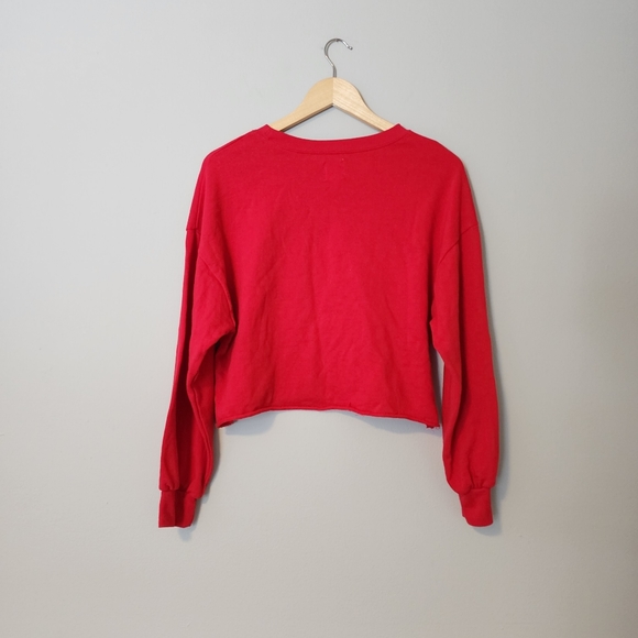 ✨2 for $5✨ Coca Cola Cropped Red Sweatshirt Size Small - Picture 6 of 8